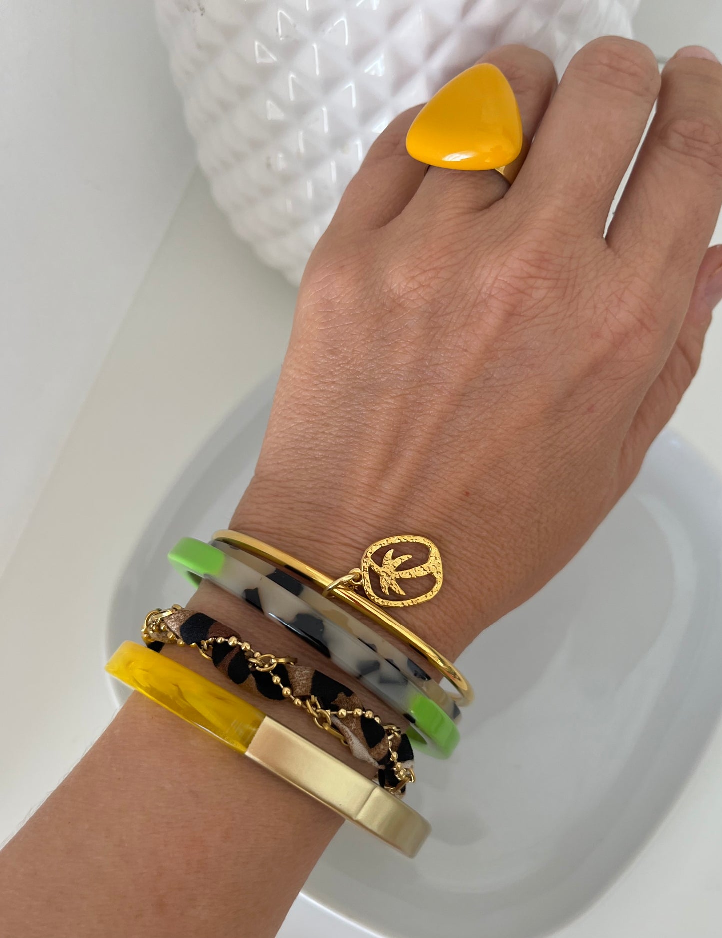 Bague Isis Moutarde