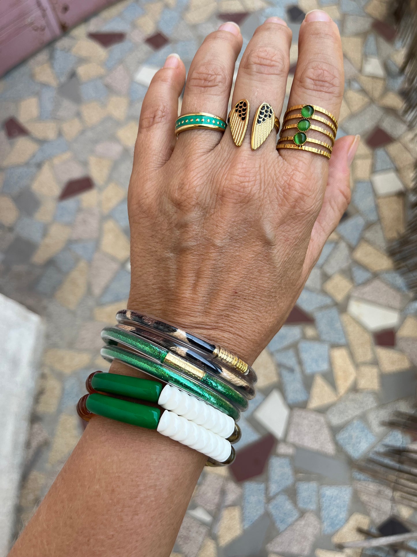Bague TAINA verte