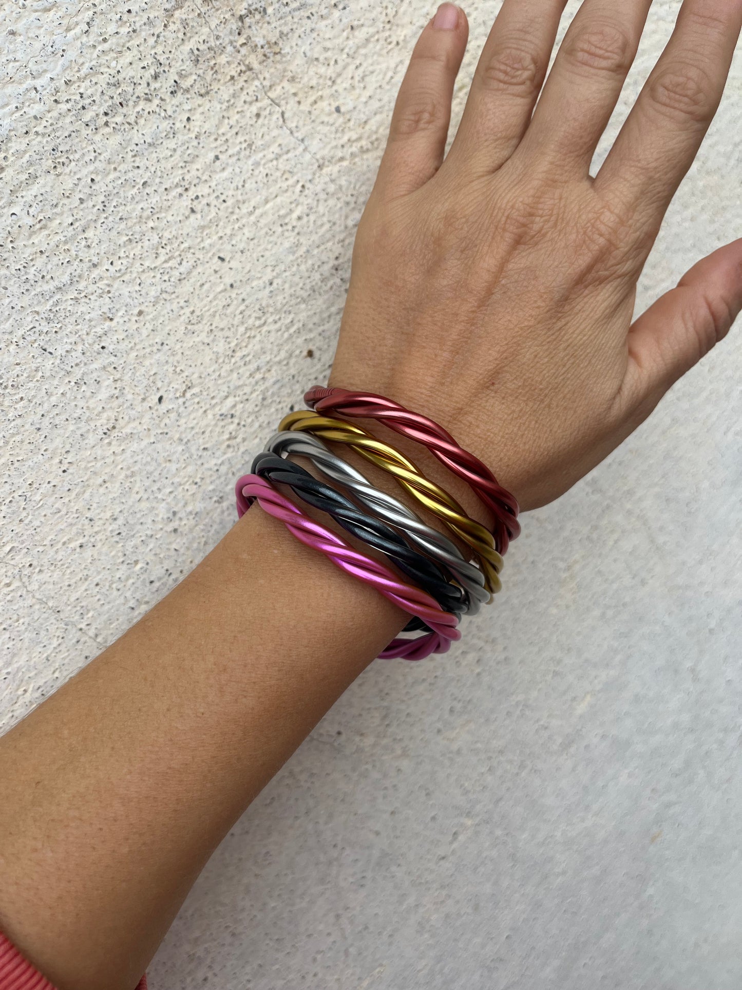 Jonc Torsadé noir anthracite