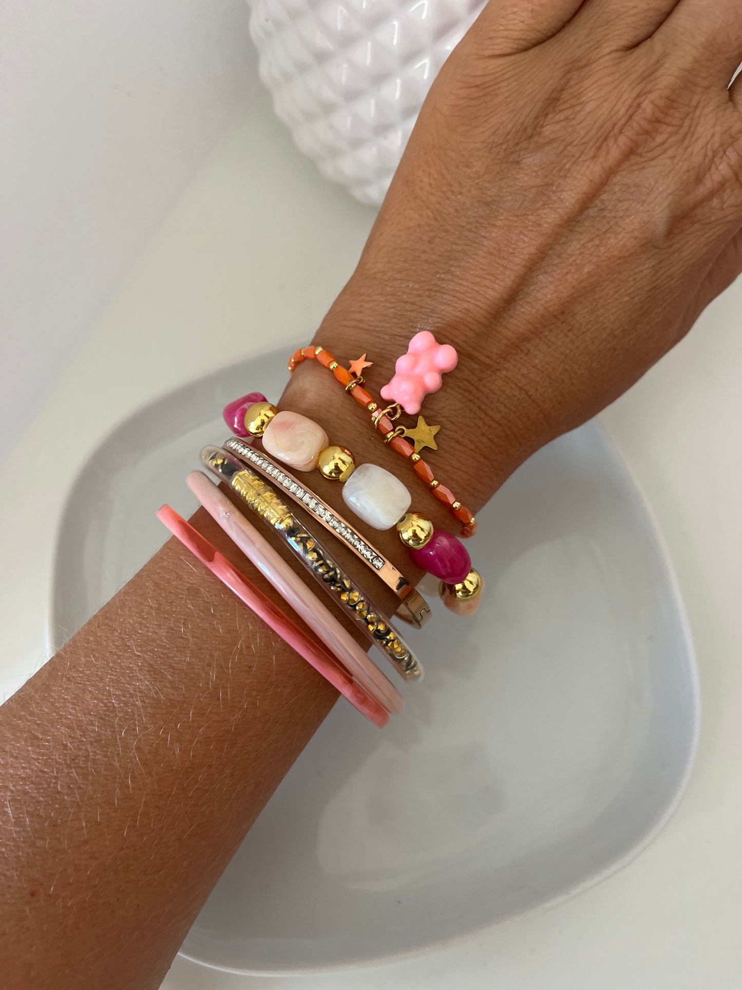 Bracelet Bear corail