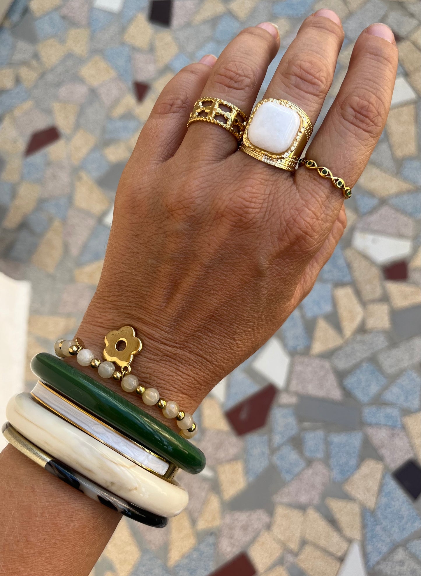 Bracelet Flo écru