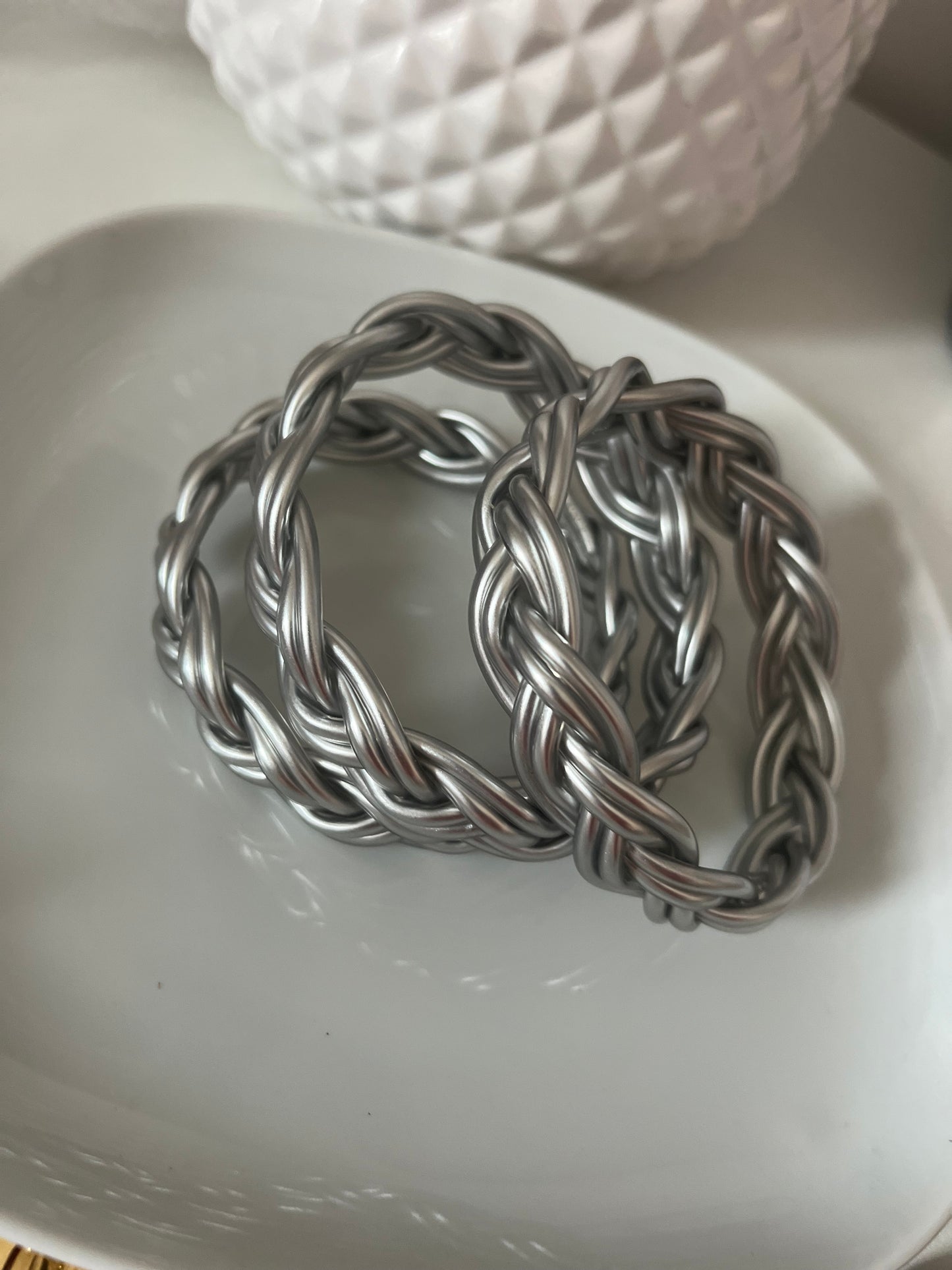 Jonc Tresse argent