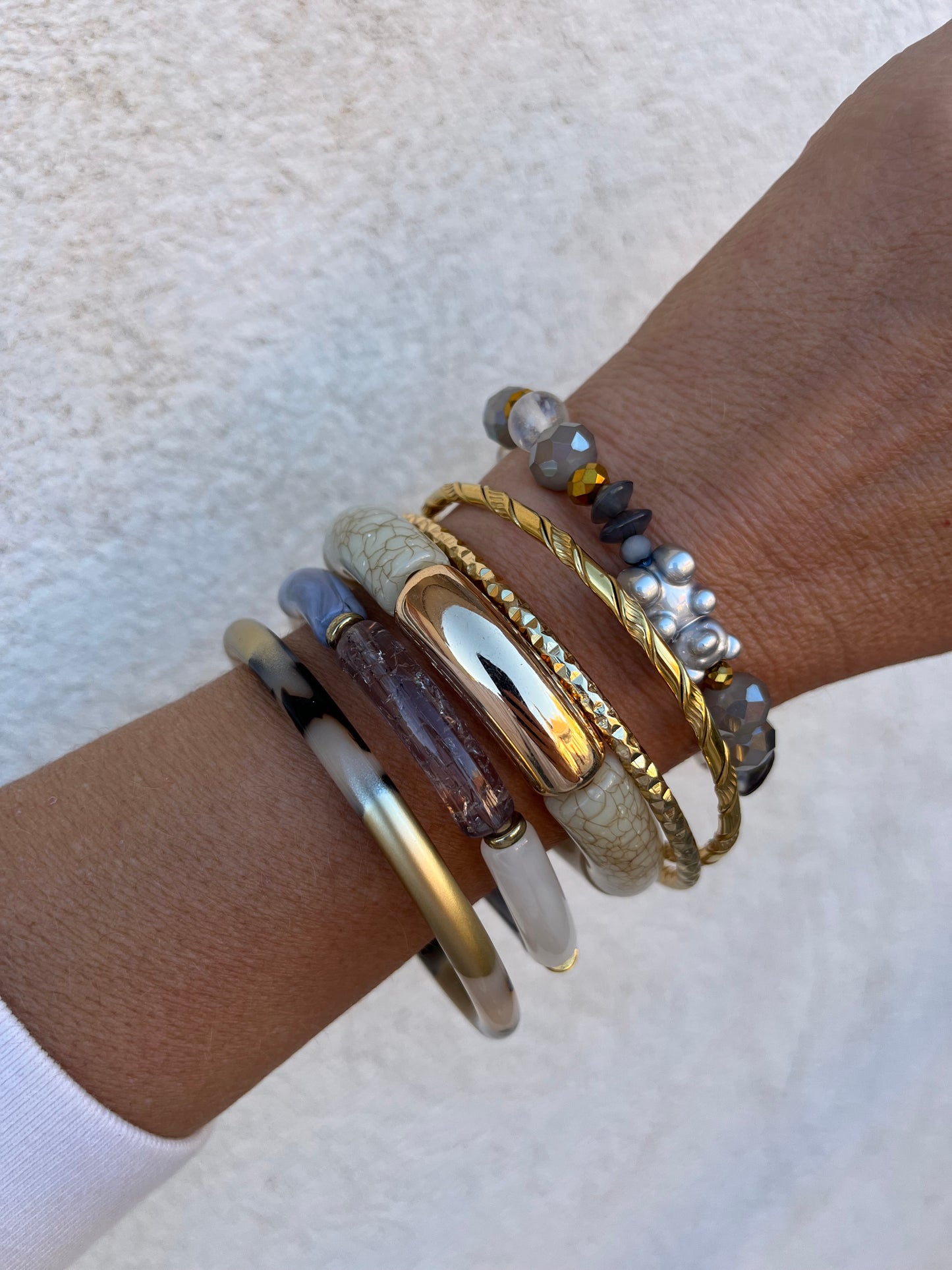 Bracelet Bear gris Pearl