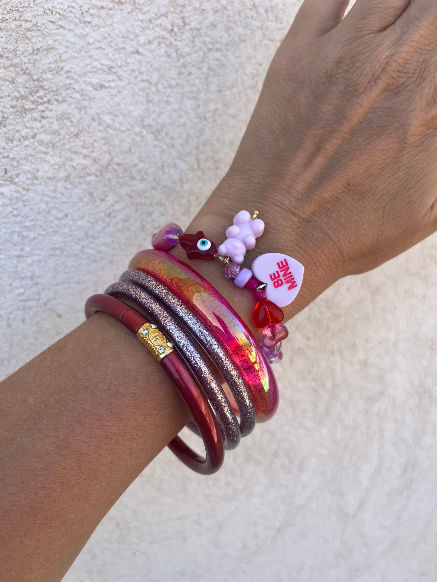 Bracelet Mina mauve rose