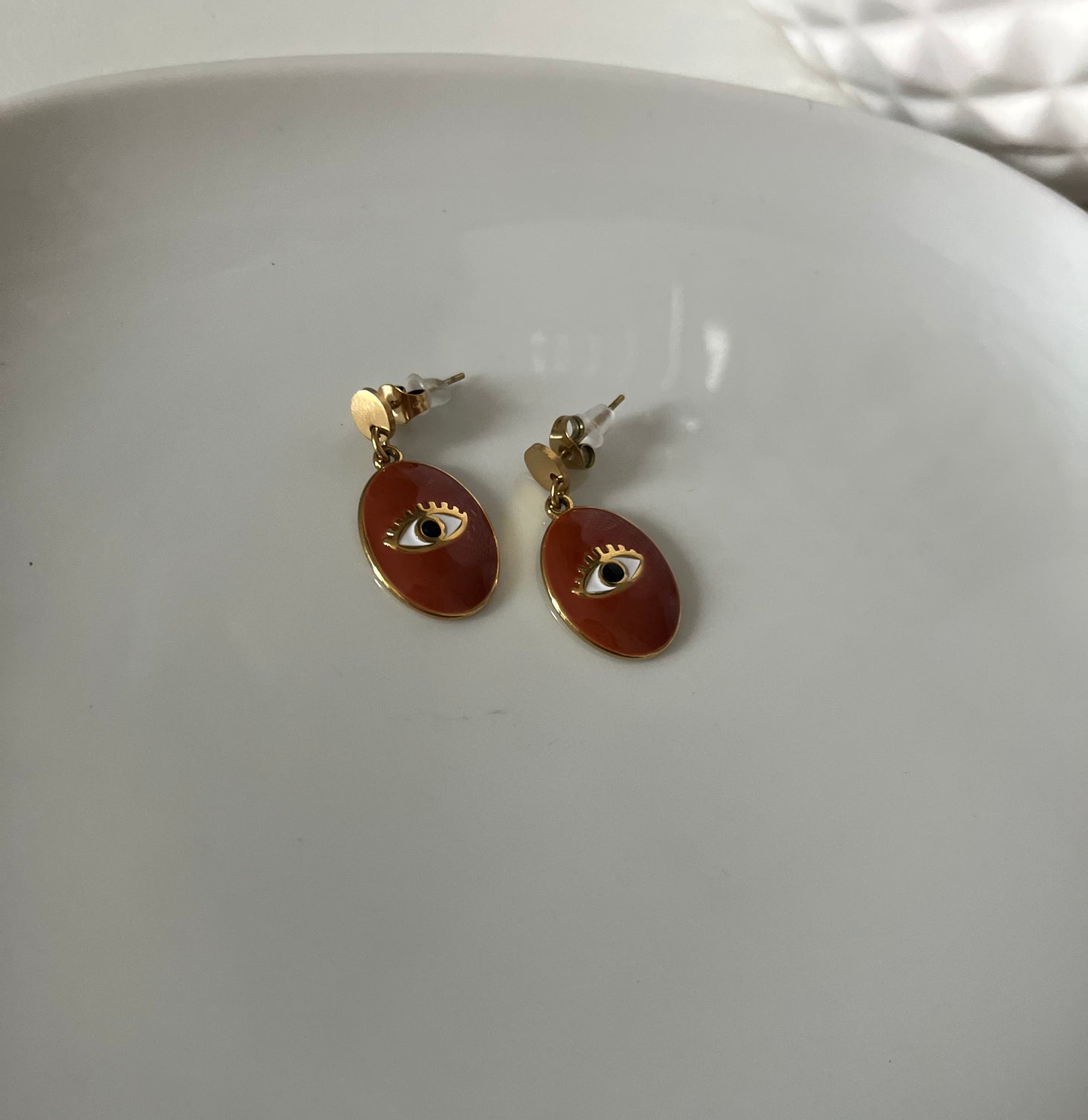 Boucles d’oreilles PROTECT MARRON