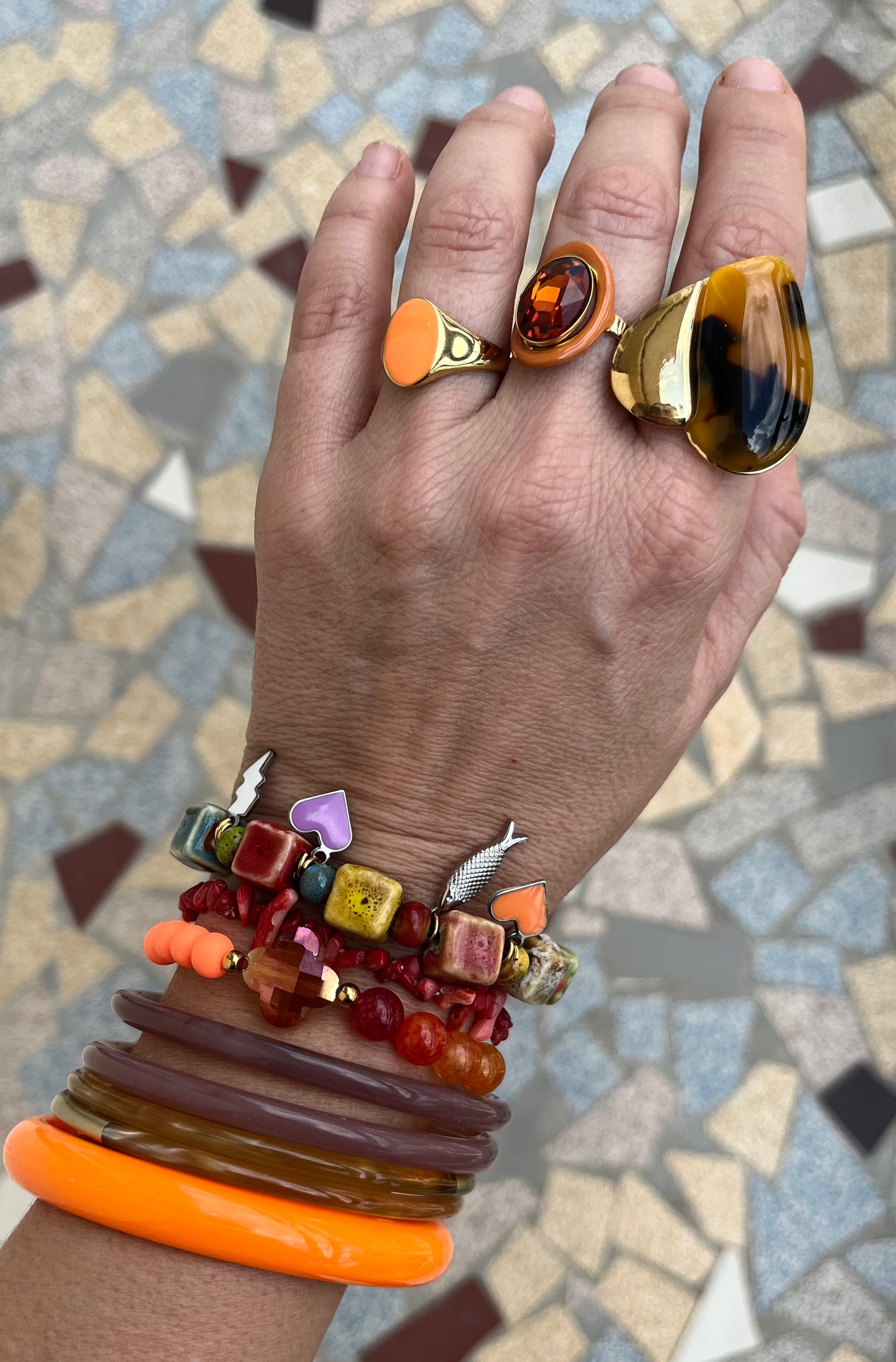 Bracelet Pierry rouge