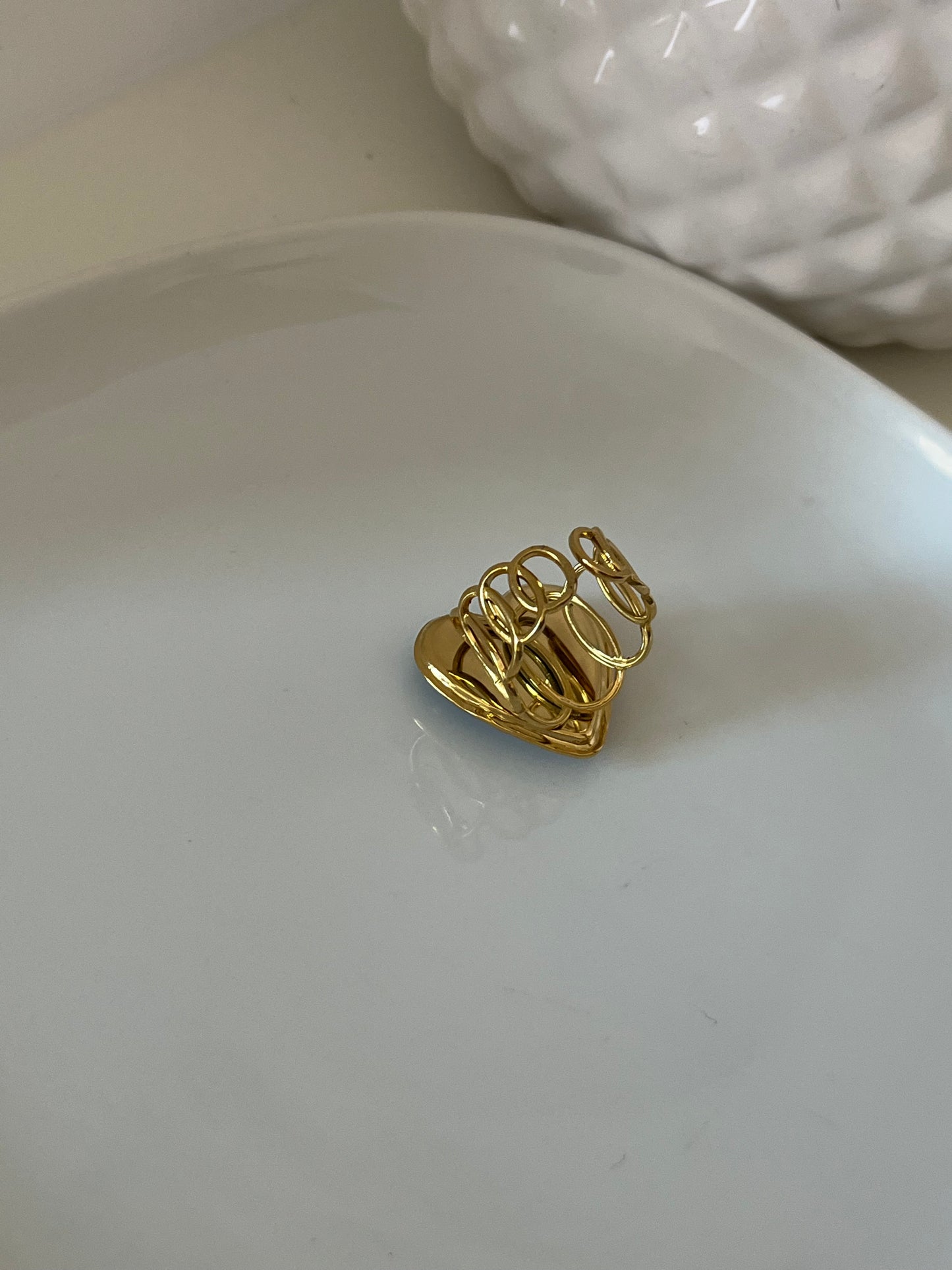 Bague CŒUR écaille