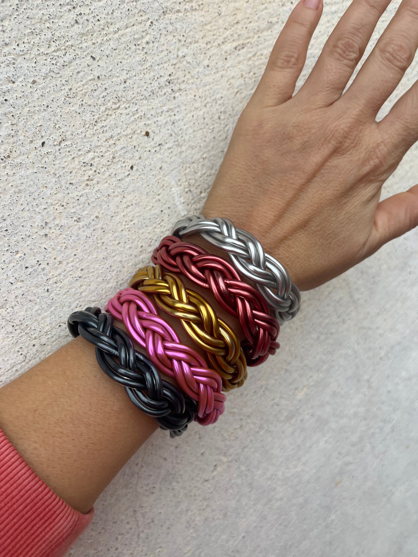 Jonc Tresse argent