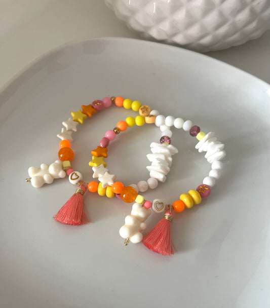 Bracelet ourson PASTEL