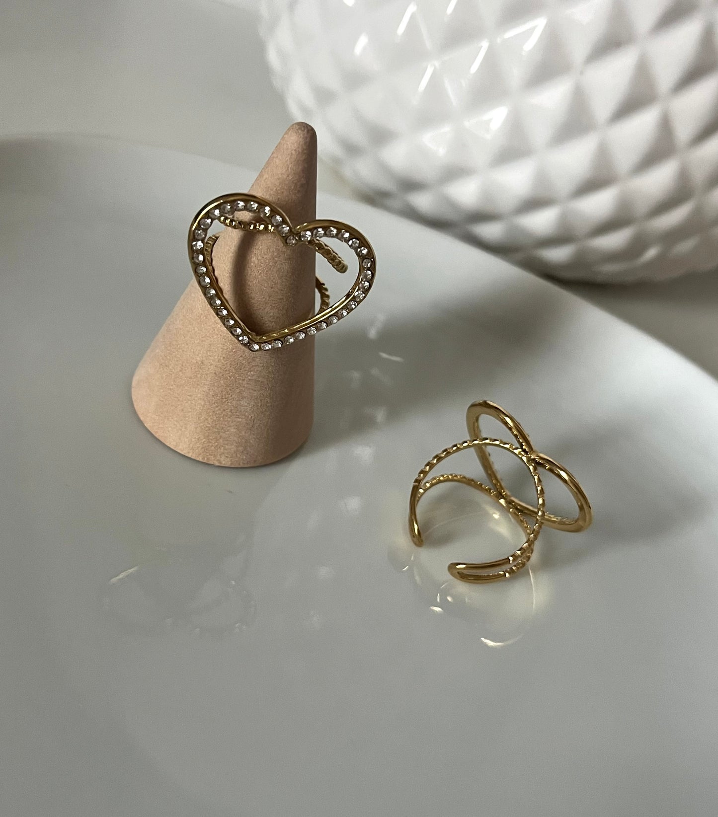 Bague cœur DIams