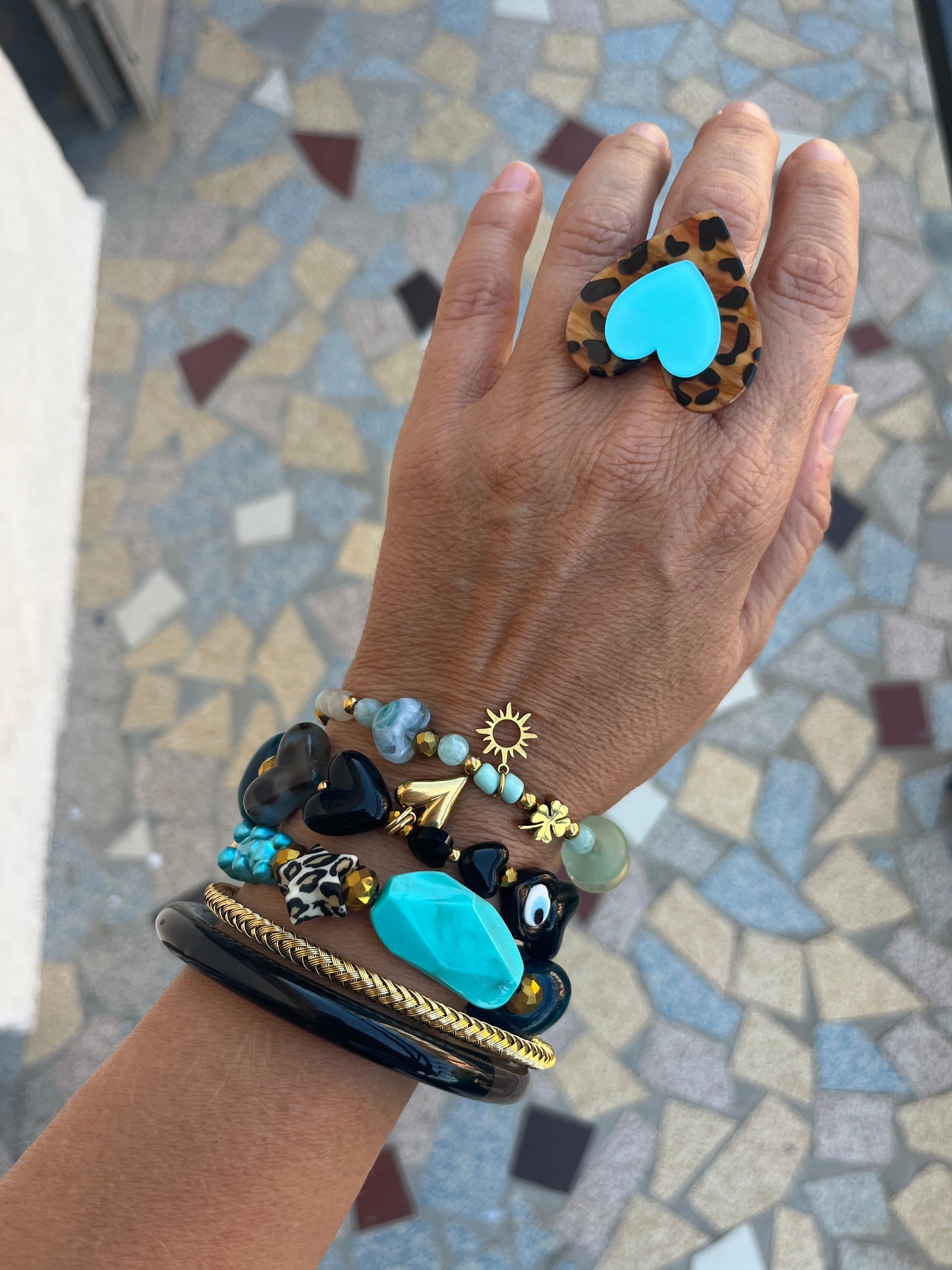 Bague Raya turquoise