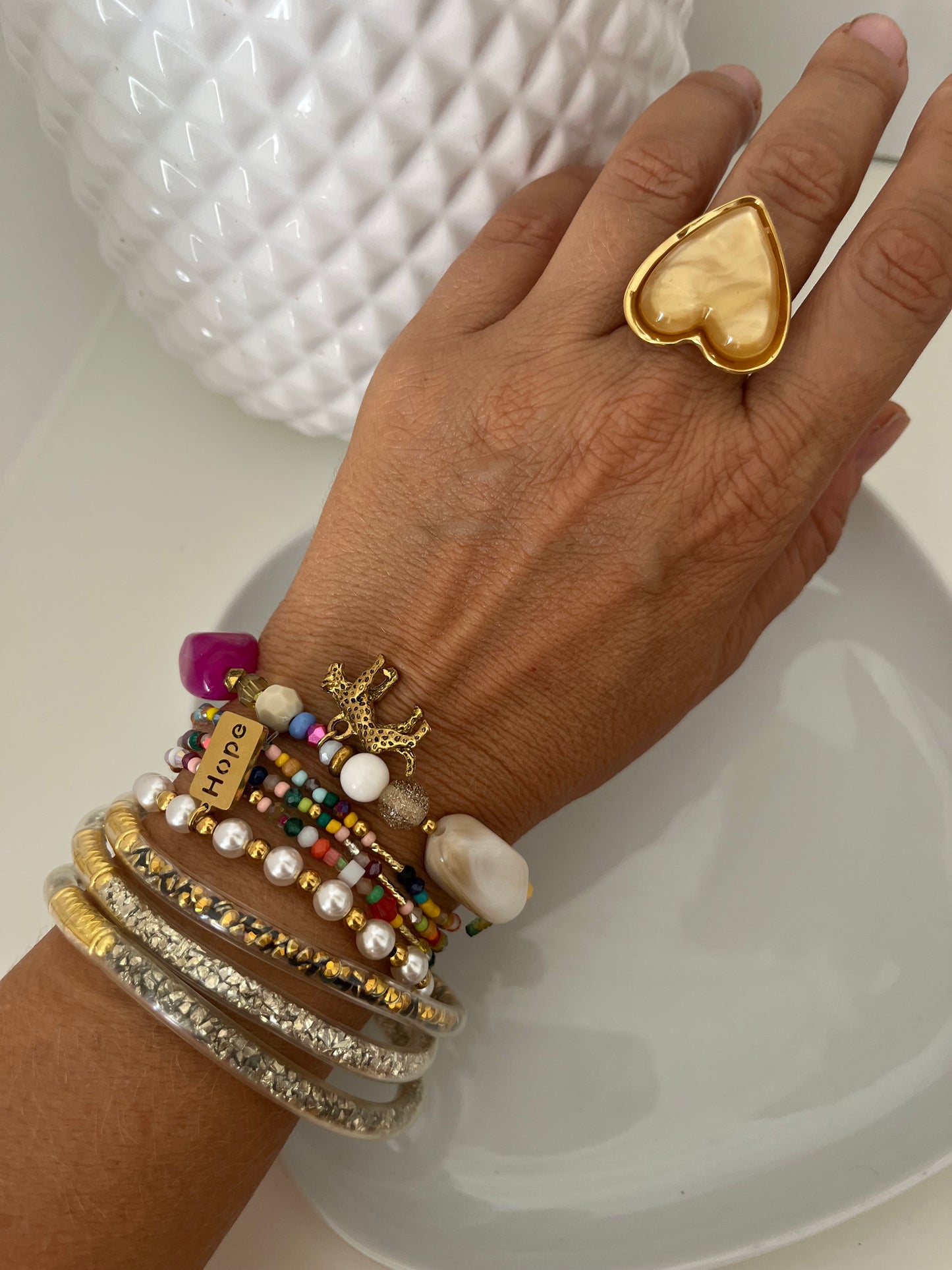Bague Heart Camel