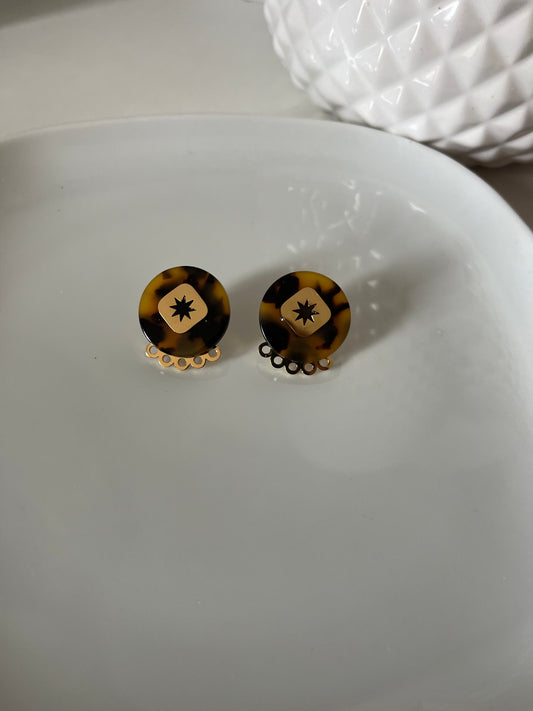 Boucles d’oreilles GIGI marron