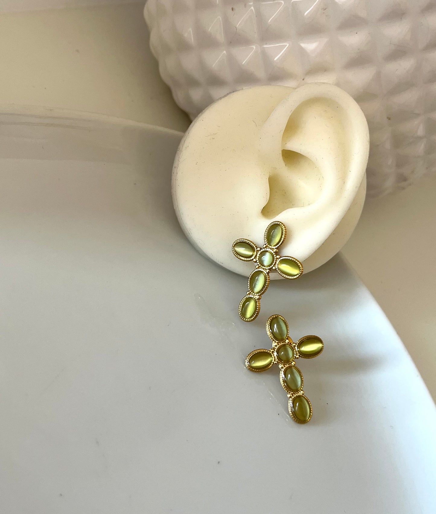 Boucles CRUZ oliva