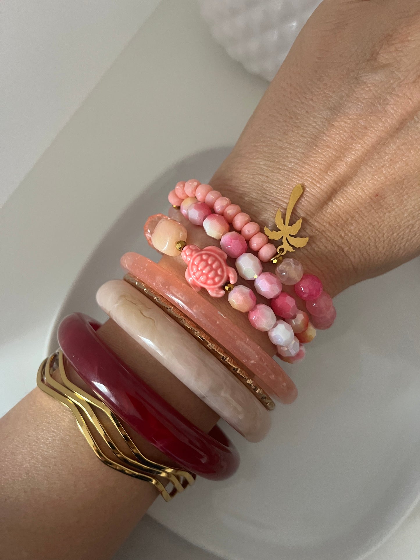 Bracelet triple CORAIL