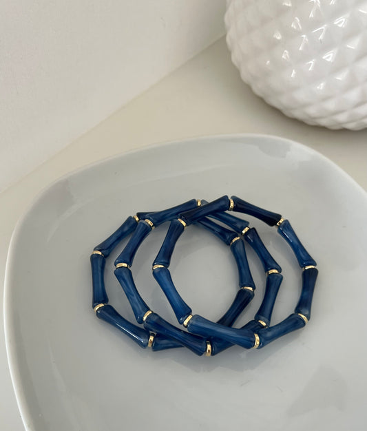 Bracelet Octo bleu Jean