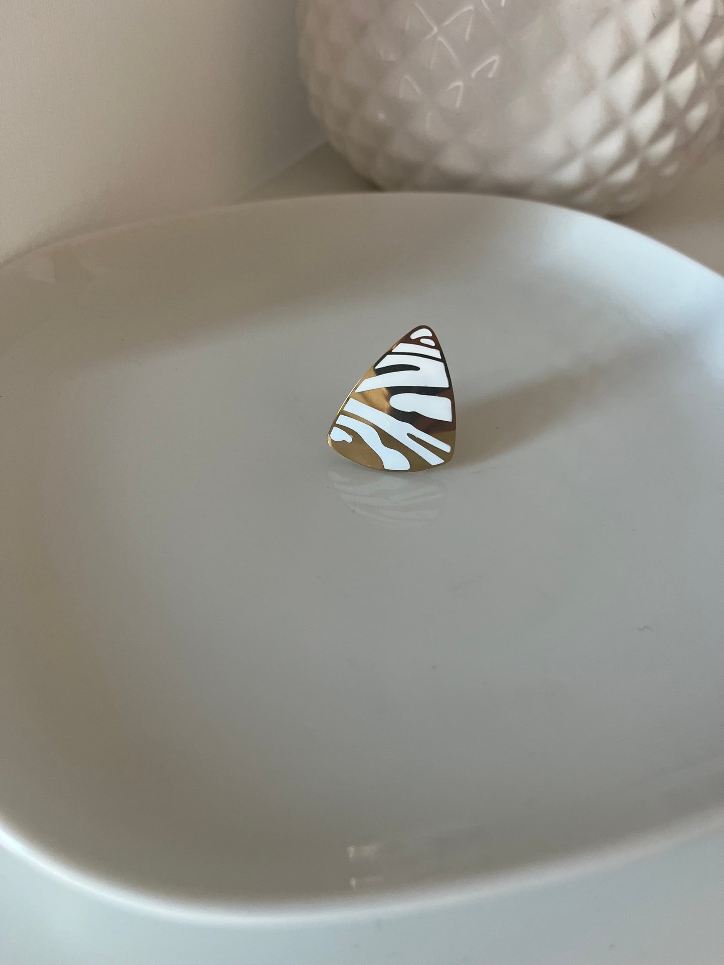 Bague zébra blanc