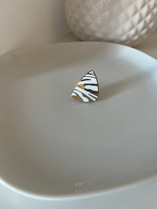 Bague zébra blanc