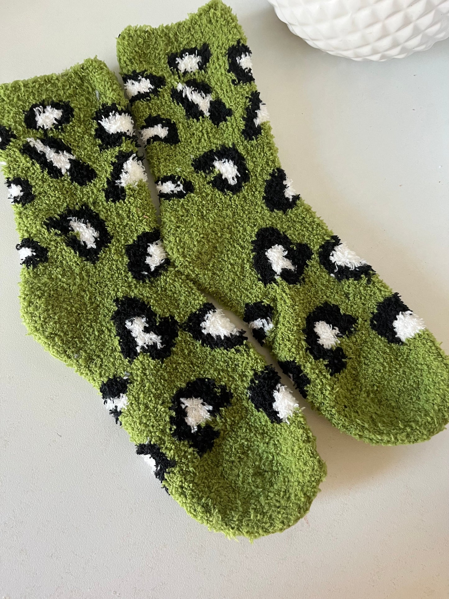 Chaussettes moumoute Léo Vert