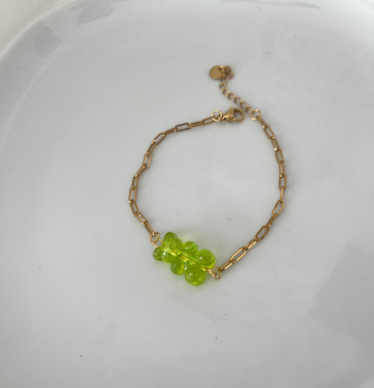 Bracelet Ourson vert