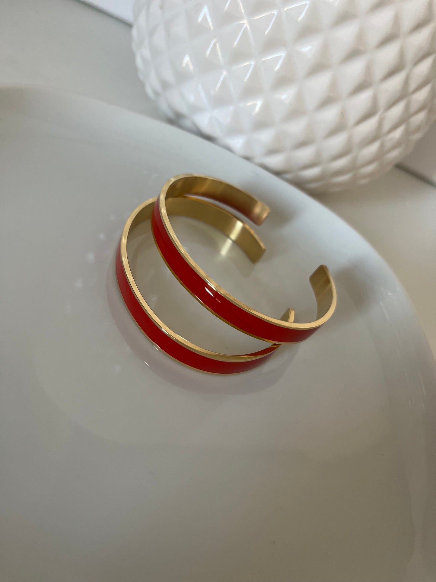Jonc rouge acier inoxydable
