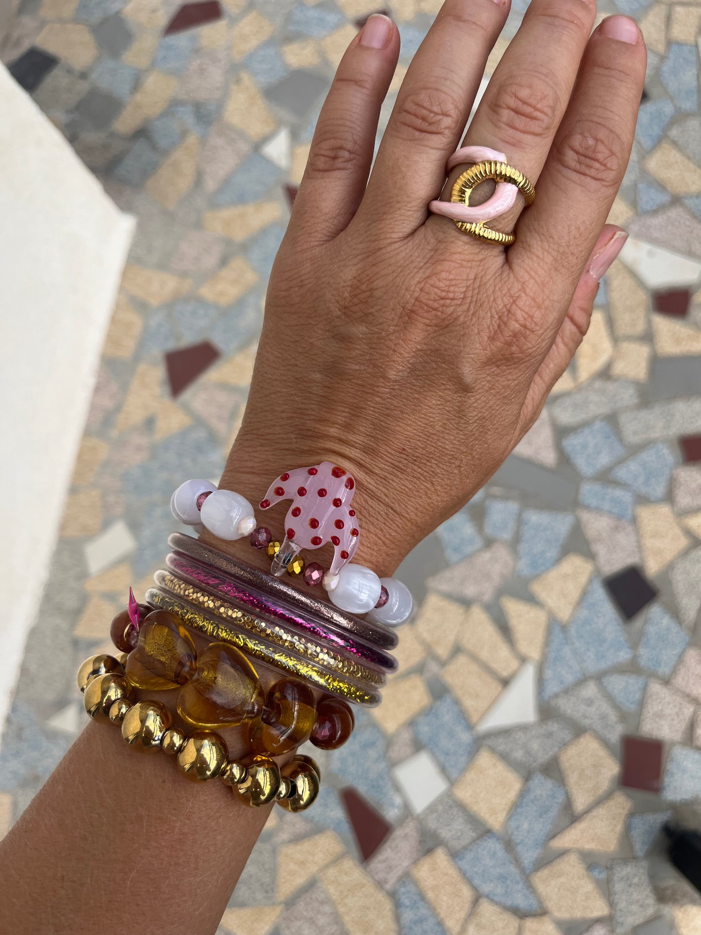 Bague Helia rose