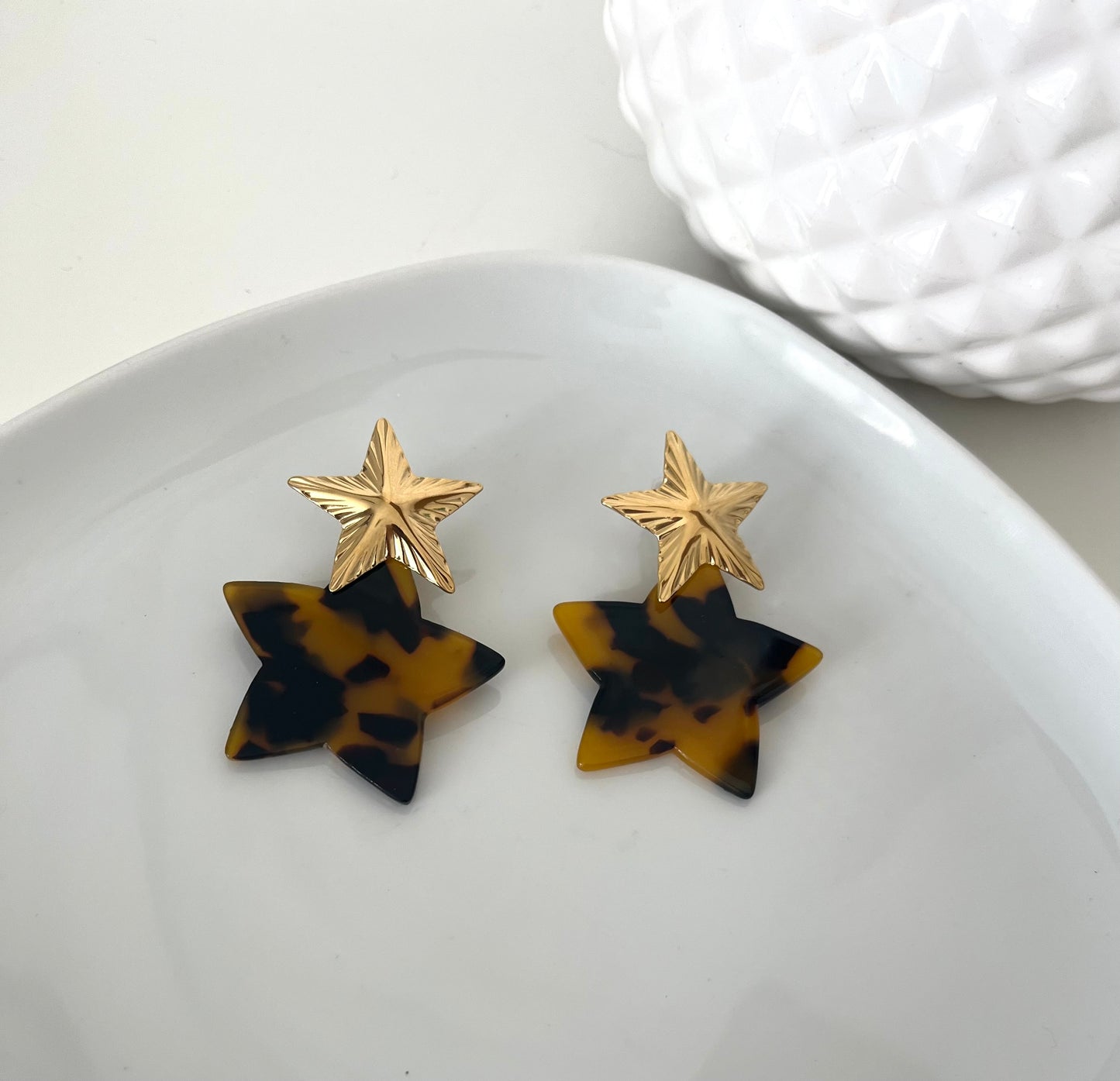 Boucles BIGSTAR Léo ambre