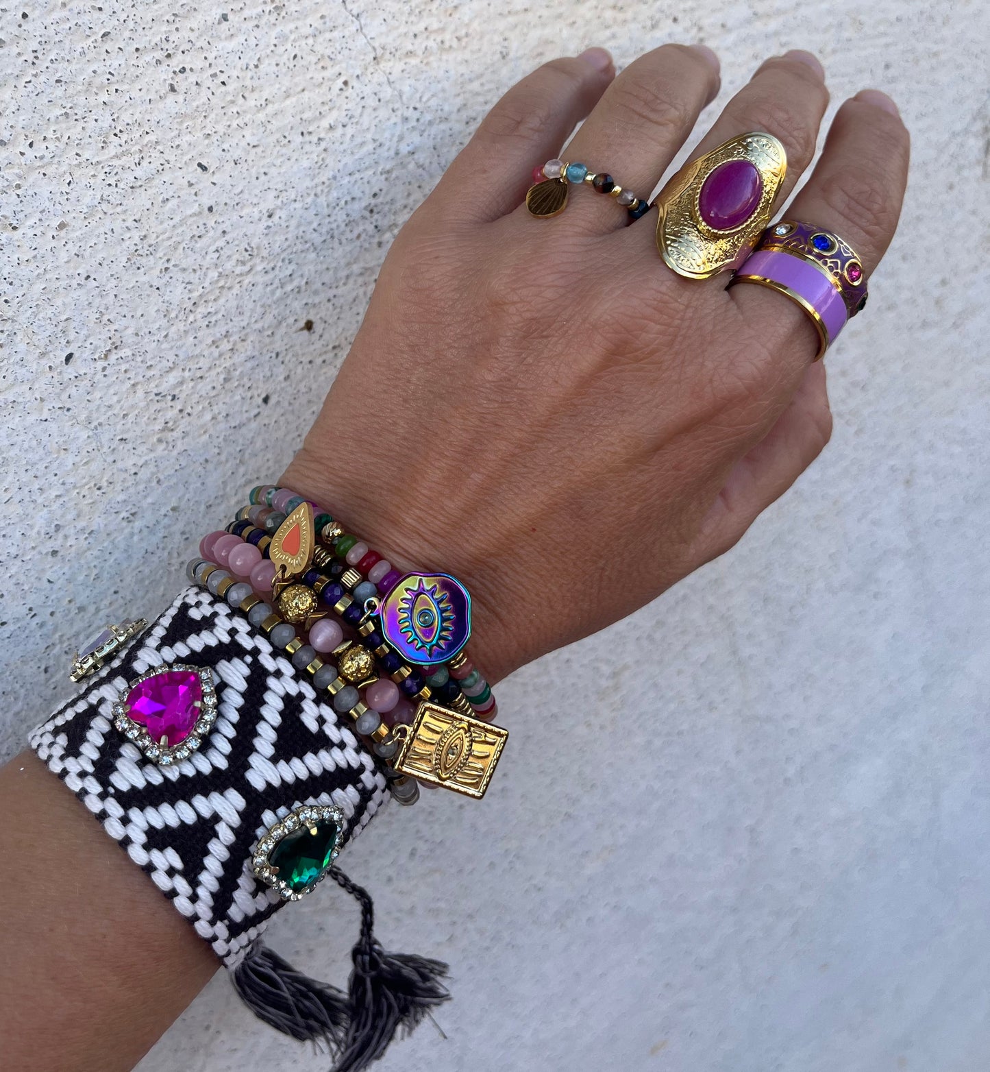 Bague coquillages