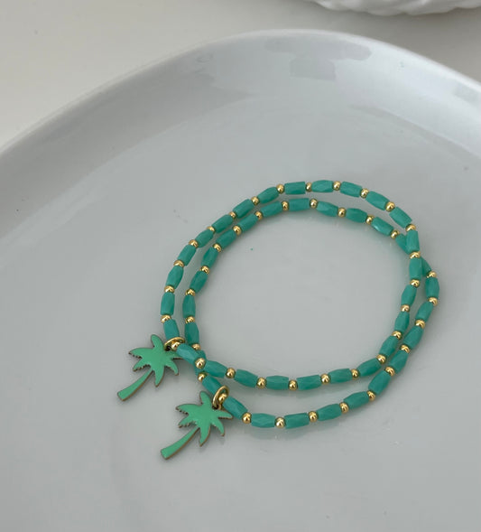 Bracelet Palm vert d’eau