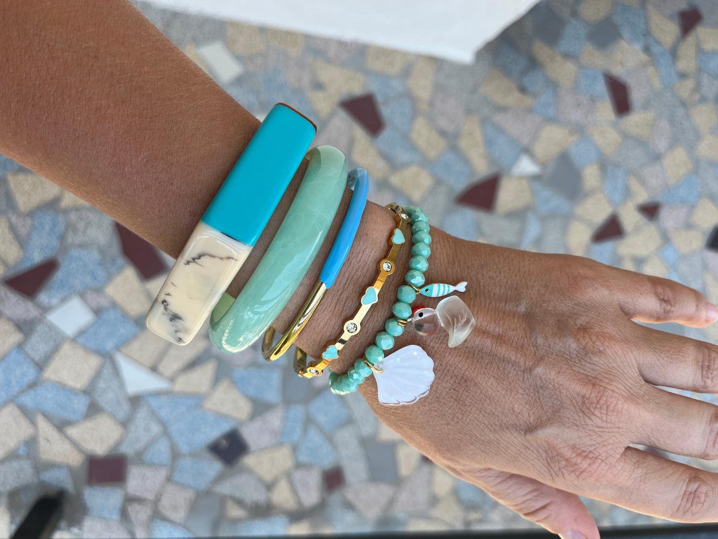 Jonc Jeanne turquoise
