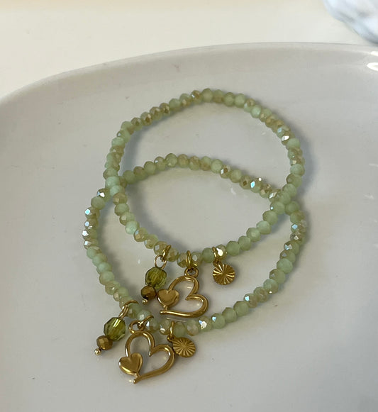 Bracelet Nelly vert doux