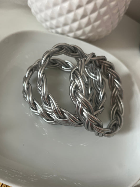 Jonc Tresse argent