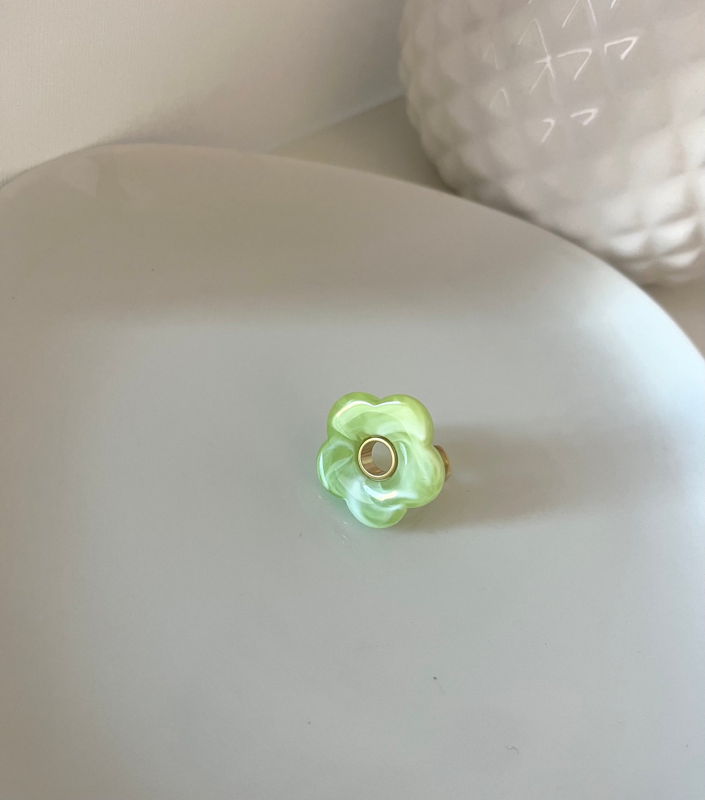 Bague Flora vert