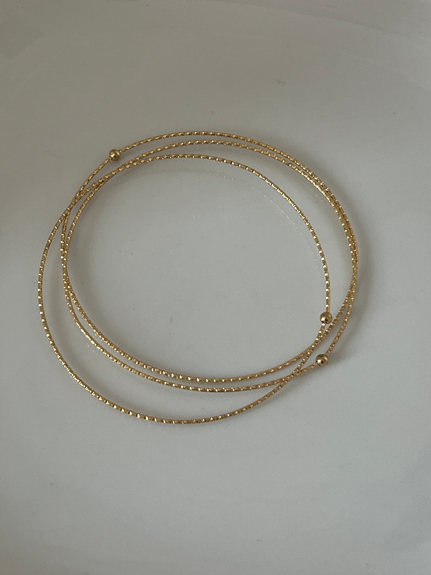 Lot de 3 joncs fin Martèlé