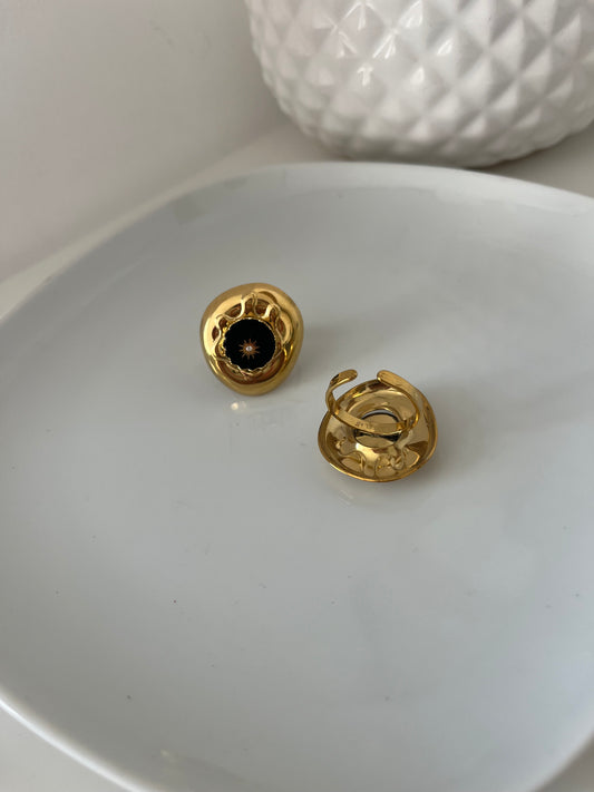 Bague Elsa noire