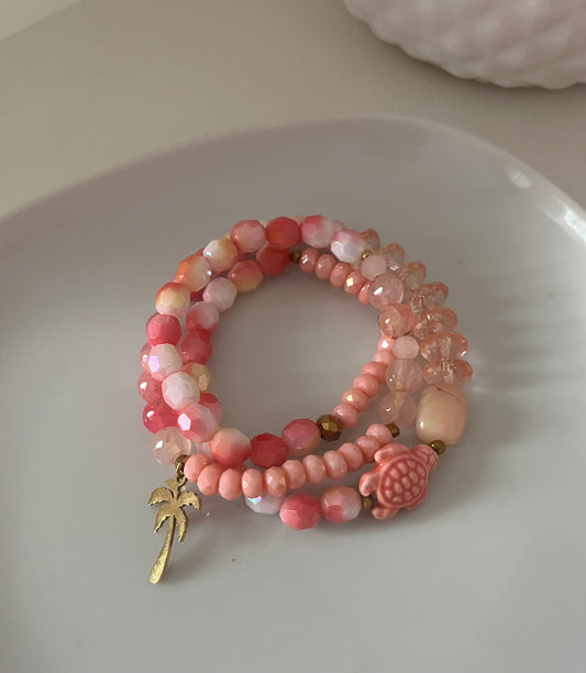 Bracelet triple CORAIL
