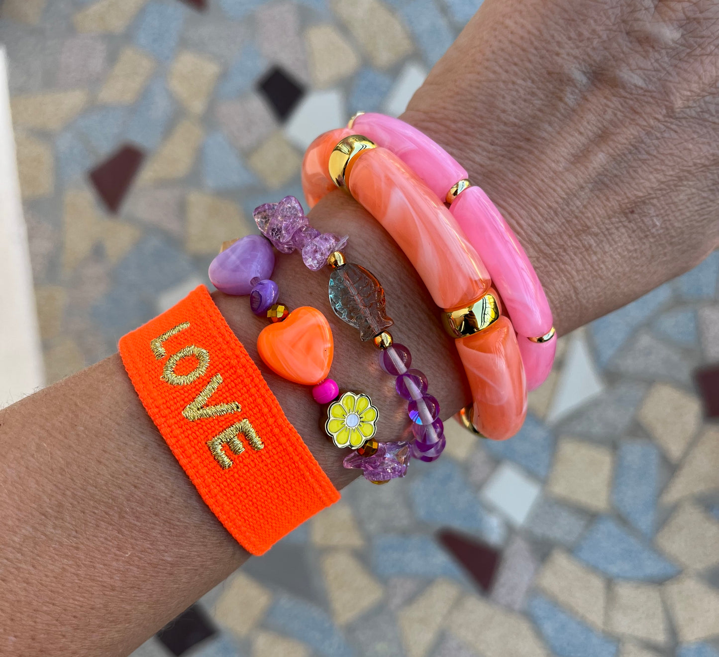 Bracelet Néon violet