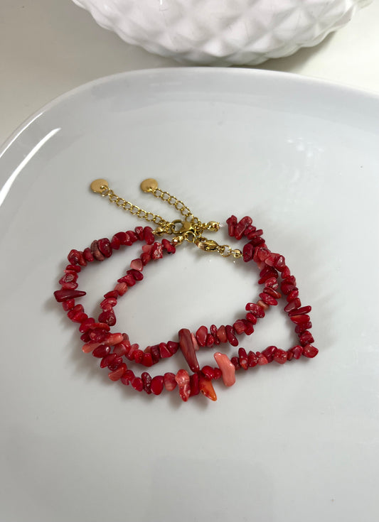 Bracelet Pierry rouge