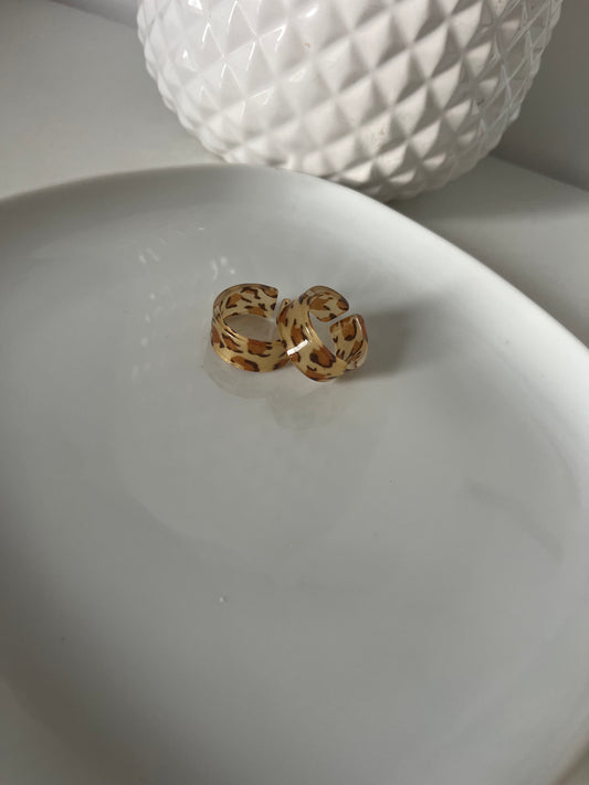 Bague LÉOPARD Acétate