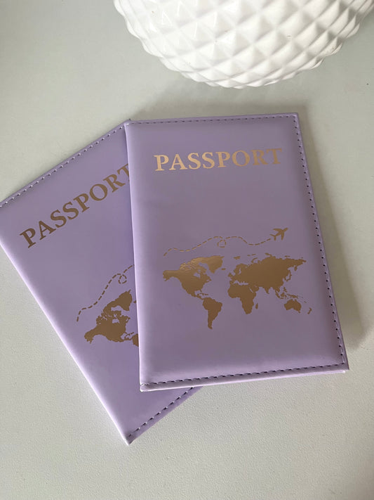 Protège passeport Mauve