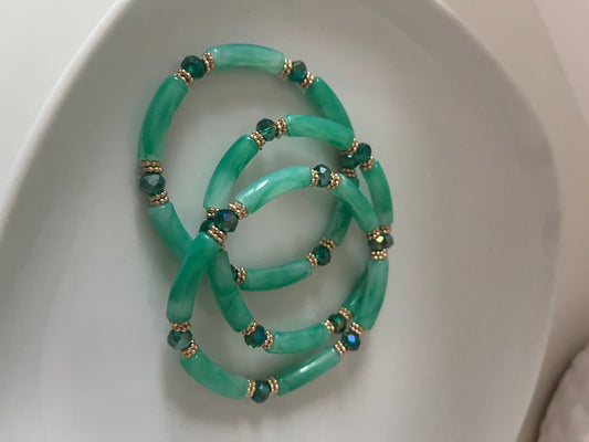 Bracelet Suzie vert d’eau