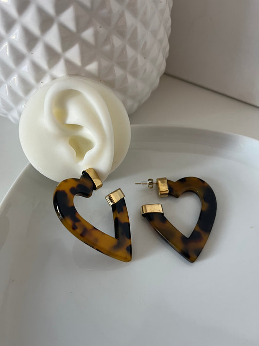 Boucles coeur créoles