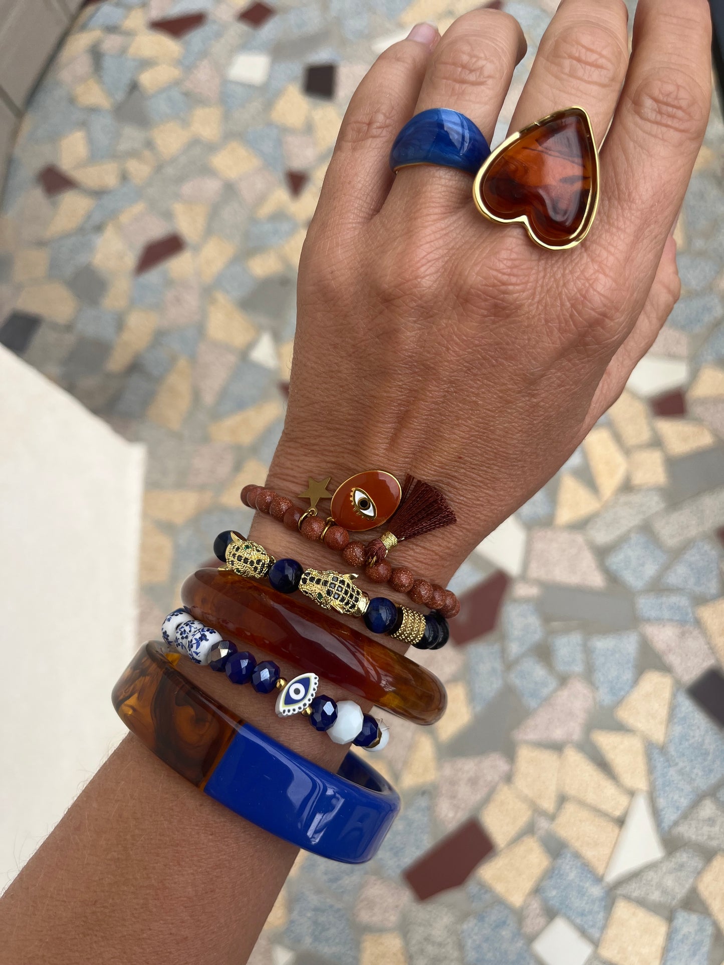 Bague Taia  bleue